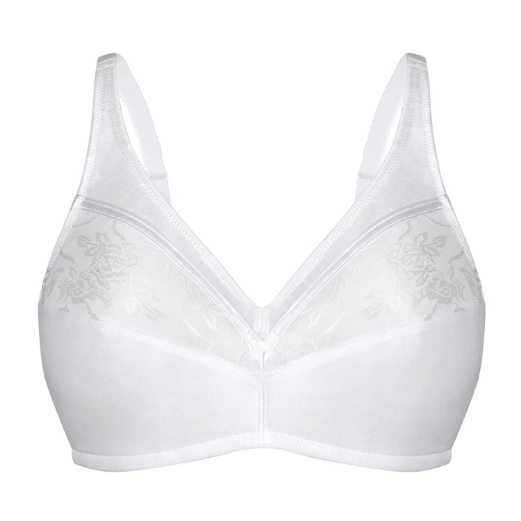 Womens Bestform Floral Trim Wire-Free Cotton Bra 5006233