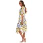 Womens Rabbit Rabbit Rabbit Flutter Sleeve Floral Midi Dress - image 4