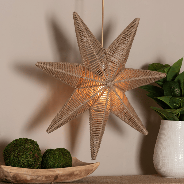 bali & pari idriya Handwoven Jute Pendant Lampshade