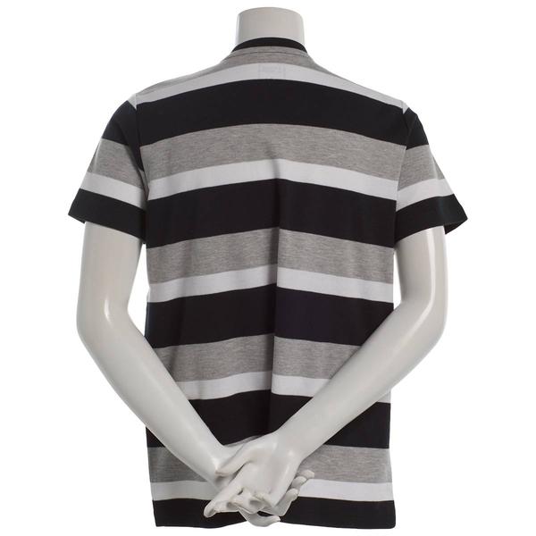 Womens Hasting & Smith Short Sleeve Rugby Stripe V Neck Tee