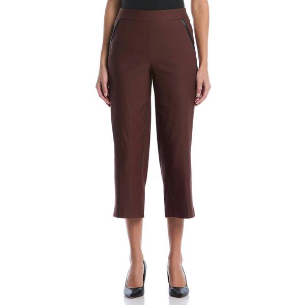 Womens Rafaella(R) Solid Pull On Cropped Dress Pants - image 
