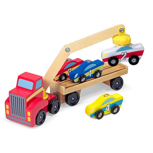 Melissa &amp; Doug® Magnetic Car Loader Toy