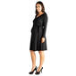 Womens 24/7 Comfort Apparel Belted Maternity Wrap Dress - image 3