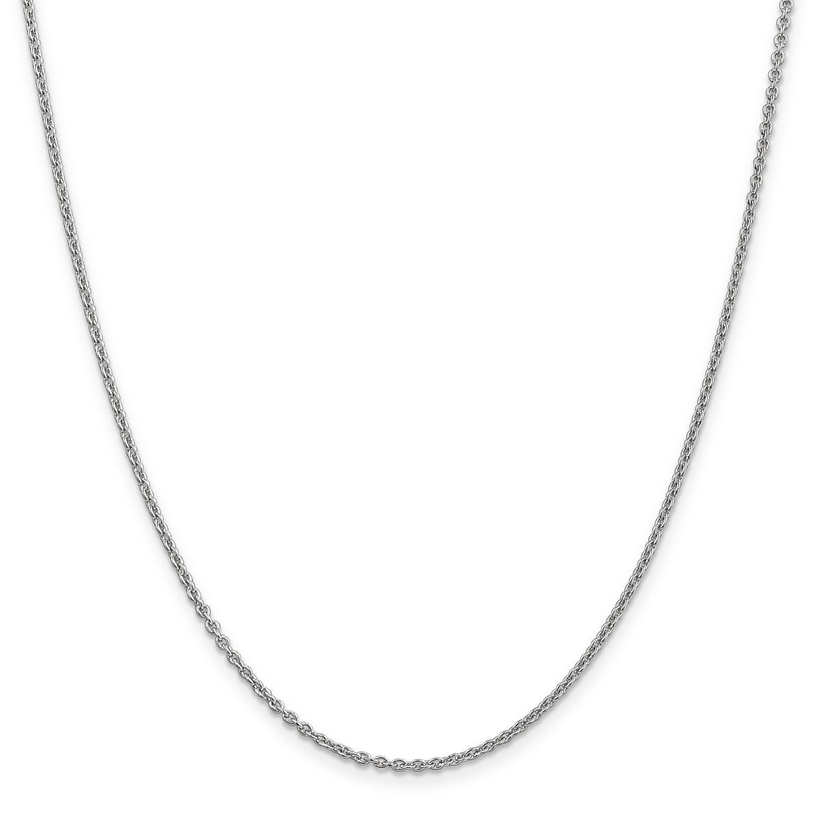Gold Classics™ 1.80mm. 14kt. White Gold Cable Chain...