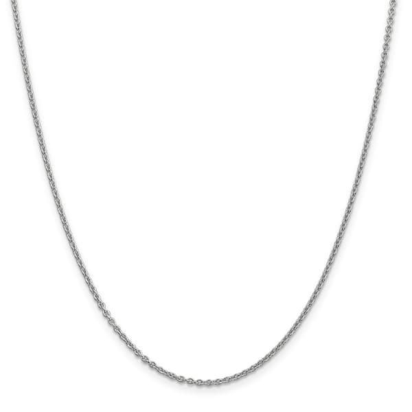 Gold Classics(tm) 1.80mm. 14kt. White Gold Cable Chain Necklace - image 