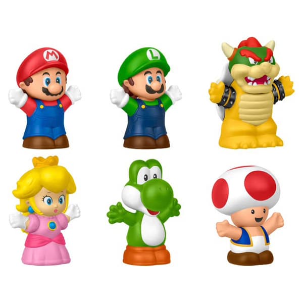 Fisher-Price Little People Supermario Figure 6Pk - image 