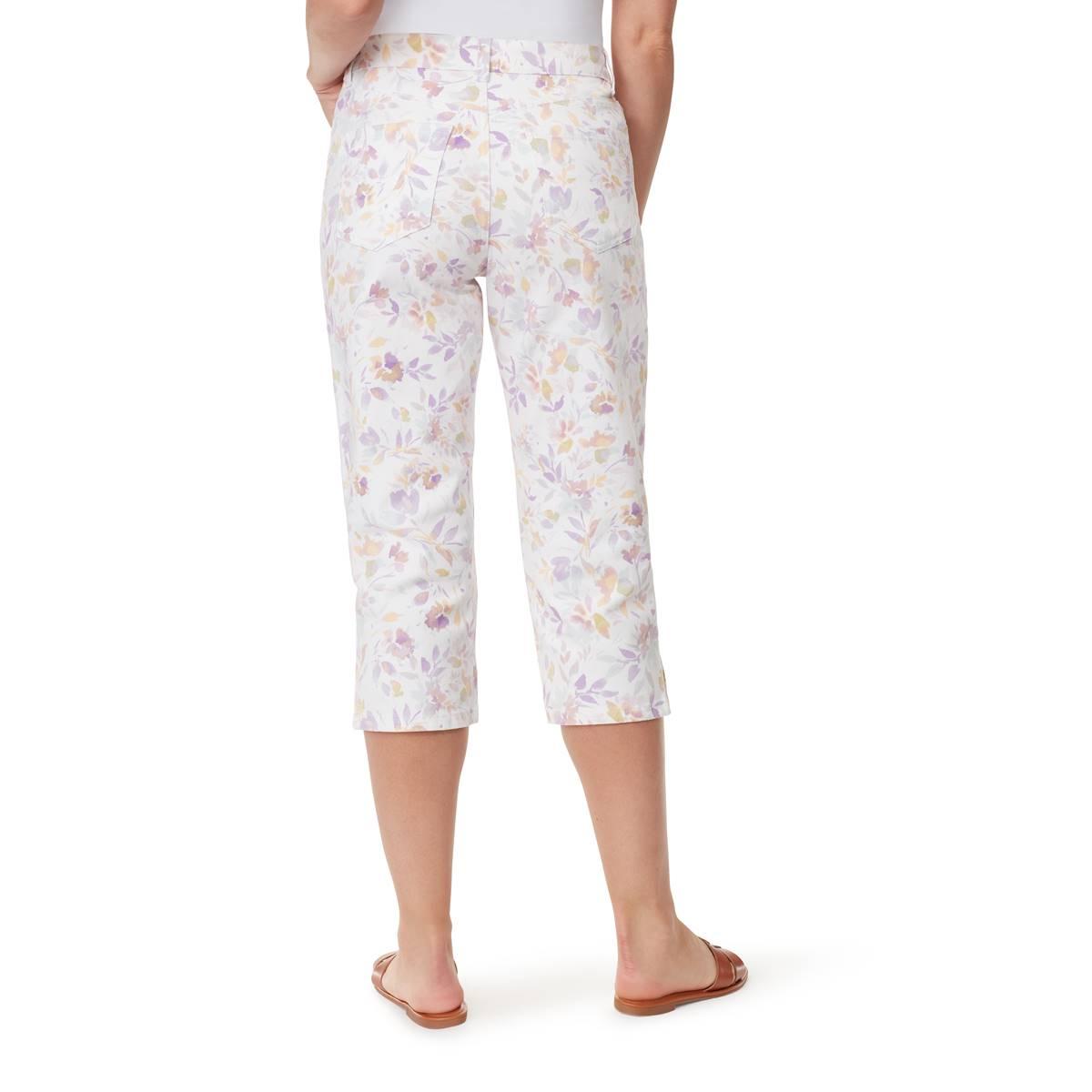 Gloria Vanderbilt Ceinturé Lillian Capri PRINTEMPS HORTENSIA Femme