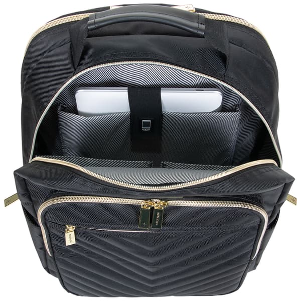 Kenneth Cole&#174; Reaction&#8482; Quilted Black & Gold Backpack