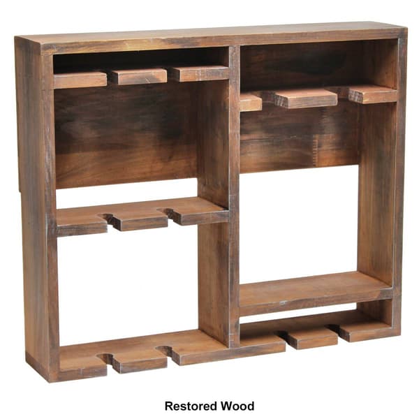 Elegant Designs&#8482; Bartow Wall Mounted Wood Wine Rack Shelf