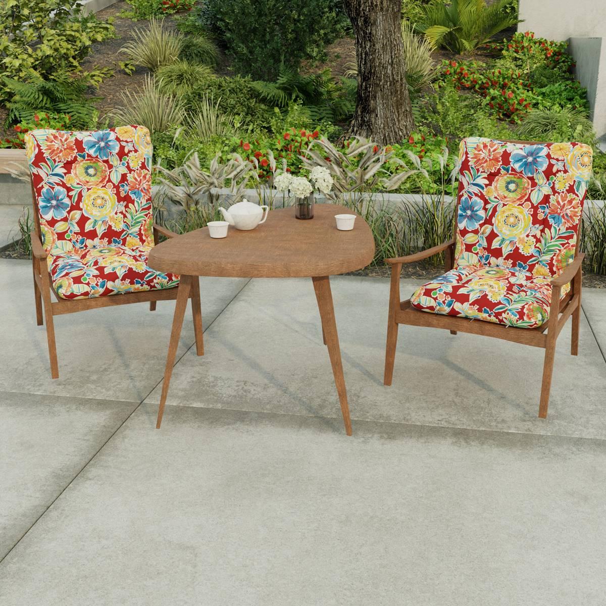 Jordan Manufacturing Colsen Floral High Back Chair Cushion
