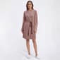 Womens Nicole Miller Short Sleeve Brushed Poly Rib Shawl Collar - image 1