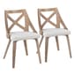 LumiSource Charlotte Farmhouse Dining Chairs - Set of 2 - image 1