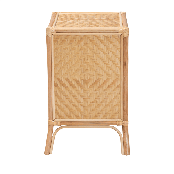 Baxton Studio Danna Modern Bohemian Rattan Nightstand