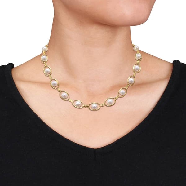 Gemstone Classics™ 18kt. Yellow Gold Pearl Bead Necklace