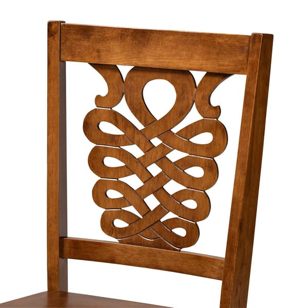 Baxton Studio Wanda Walnut Brown Finished Wood 5pc. Dining Set
