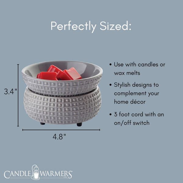 Candle Warmers Etc. Slate 2-in-1 Wax Warmer