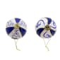 Kurt Adler 80mm 6pc. Blue &amp; White Glass Balls Set - image 4