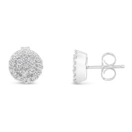 Diamond Classics&#8482; 1/2ctw. Diamond Floral Cluster Stud Earrings