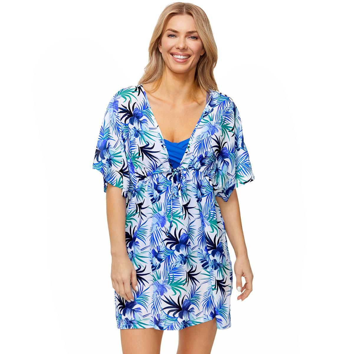 Womens Leilani Island Time Breezy Caftan Swim Cover-Up
