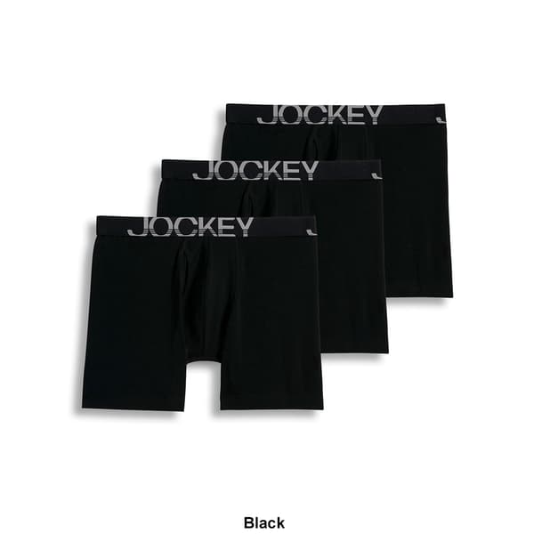 Mens Jockey&#174; 3pk. Active Stretch Long Leg Boxer Briefs