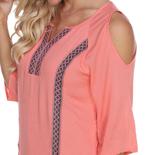 Womens White Mark Marybeth Embroidered Short Shift Dress