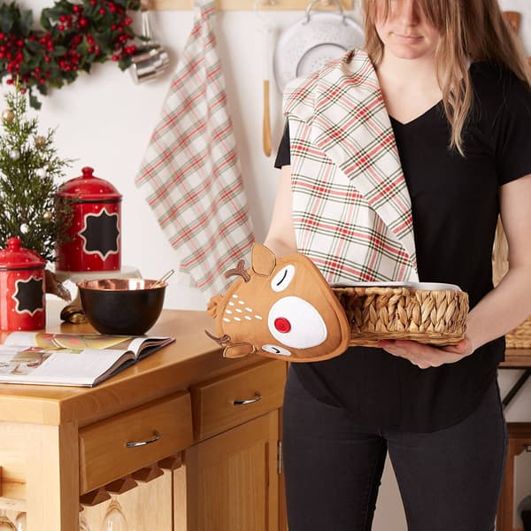 DII® Rudy Reindeer Pot Holder Gift Set of 3