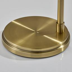Simplee Adesso Smoked Glass Floor Lamp