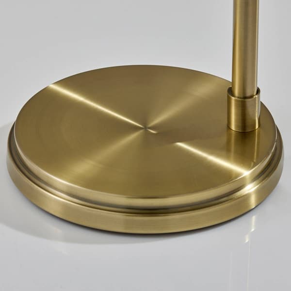 Simplee Adesso Smoked Glass Floor Lamp