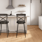 HH2 Home Decker Commercial Grade Metal Bar Height Swivel Stool - image 7