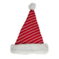 Northlight 17in. Red and White Striped Santa Hat With Pom Pom - image 1