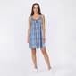 Womens Rene Rofe Sleeveless Ditsy Floral Lace Trim Henley Chemise - image 1