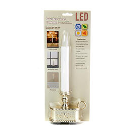 Battery Operated Gold LED Candle with Timer