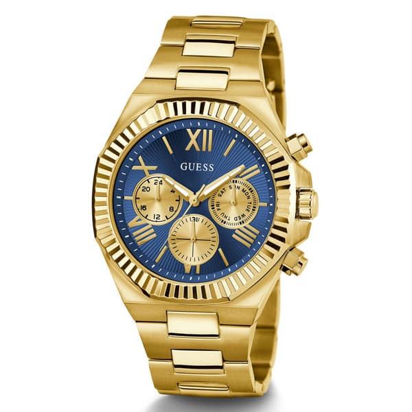 Mens GUESS Gold Tone Multi-function Watch - GW0703G6