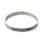 Stainless Steel Multi-Crystal Black Bangle Bracelet - image 1