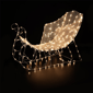 Northlight 48in. White Crystal 3D Sleigh Christmas Outdoor Decor - image 3