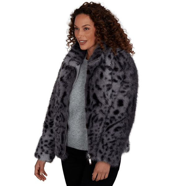 Womens Skye’s the Limit Icy Blue Sparkle Long Sleeve Zip Up Leop