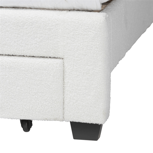 Baxton Studio Caradonna Cream Teddy-Bear Platform Bed