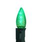 Sienna 4pk. C7 Green Faceted Christmas Replacement Bulbs - image 2