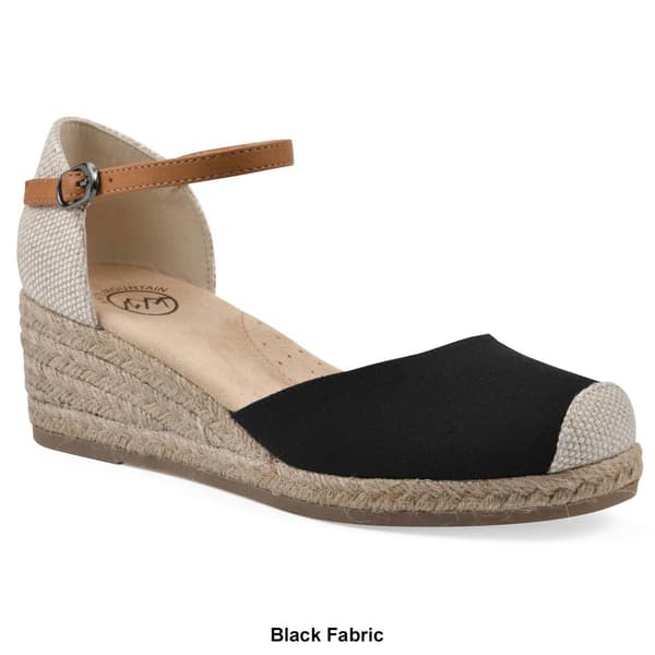 Womens White Mountain Maintain Wedge Sandals