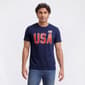 Mens Home of the Brave USA Corner Flag Graphic Tee - image 1