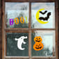 Northlight Seasonal Moon and Bats Halloween Gel Window Clings - image 2