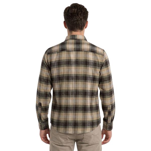 Young Mens Architect® Jean Co. Flannel Shirt - Green/Cream