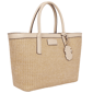 Tommy Bahama Woven Straw Beach Tote with Pineapple Charm - image 2