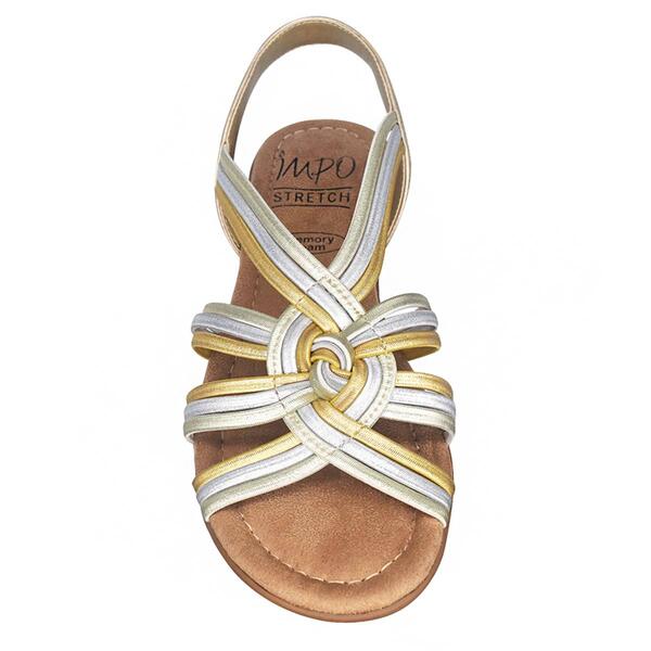 Womens Impo Bryce Metallic Slingback Strappy Sandals