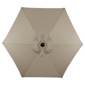 Northlight 6.5ft. Taupe Outdoor Patio Market Umbrella - image 3