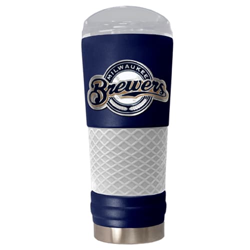 MLB Milwaukee Brewers DRAFT Powder Coated Stainless Steel...