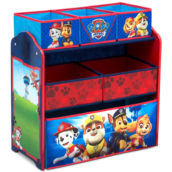 Delta Children Nick Jr. Paw Patrol 6 Bin Toy Storage Organizer - image 