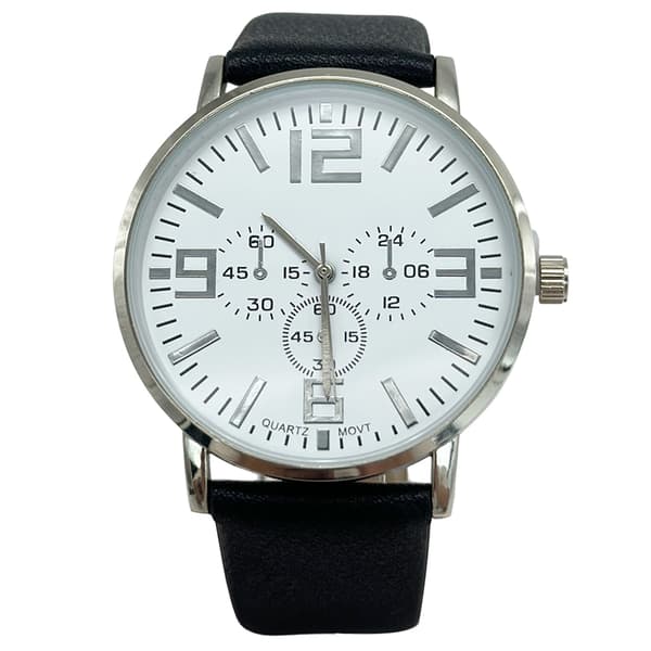 Mens White Easy Read Subdial Quartz Watch - MWPU07BV - image 