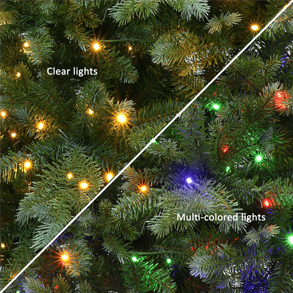 Puleo International 6.5ft. Pre-Lit Linden Fir Christmas Tree