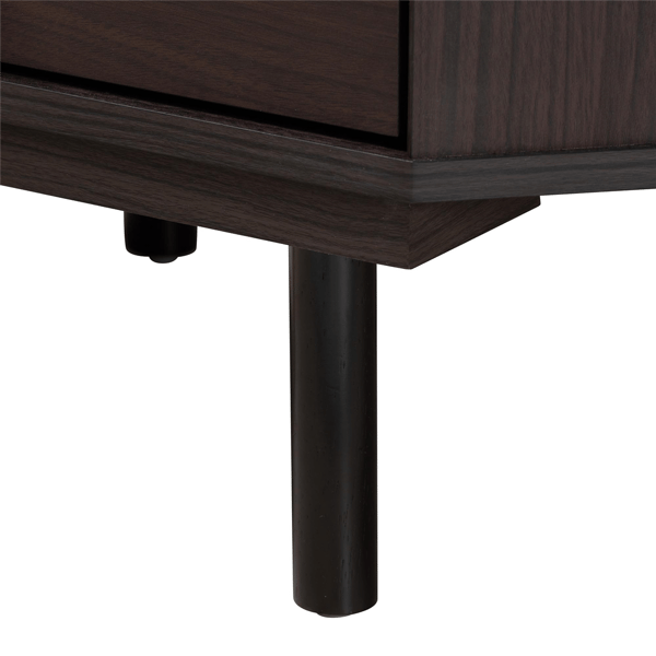 Baxton Studio Norwood Modern Transitional Wood 2-Drawer End Table